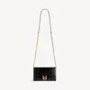 Women’s hourglass wallet on chain in black Women’s hourglass wallet on chain in black