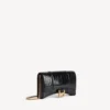 Women’s hourglass wallet on chain in black Women’s hourglass wallet on chain in black