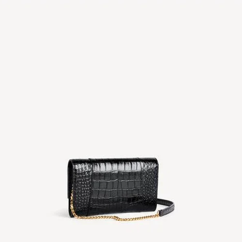 Women’s hourglass wallet on chain in black Women’s hourglass wallet on chain in black