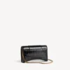 Women’s hourglass wallet on chain in black Women’s hourglass wallet on chain in black