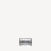 Women’s hourglass wallet on chain in silver