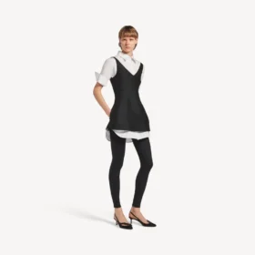 Women’s hybrid shirt dress in black