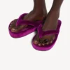 Women’s jet lag thong in purple Women’s jet lag thong in purple