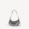 Women’s le cagole shoulder bag small in silver