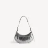 Women’s le cagole shoulder bag small in silver
