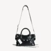 Women’s le city bag small giant studs with rhinestones in black Women’s le city bag small giant studs with rhinestones in black