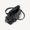 Women’s le city bag small giant studs with rhinestones in black Women’s le city bag small giant studs with rhinestones in black