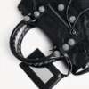 Women’s le city bag small giant studs with rhinestones in black Women’s le city bag small giant studs with rhinestones in black