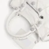 Women’s le city bag small giant studs with rhinestones in optic white Women’s le city bag small giant studs with rhinestones in optic white