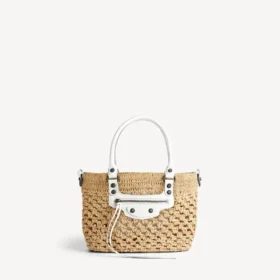 Women’s le city basket small in natural/optic white