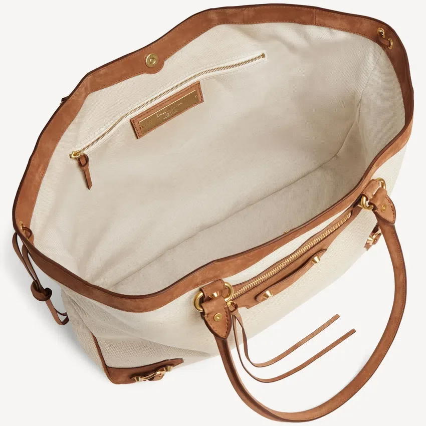 Women’s le city beach tote bag medium in beige/camel Women’s le city beach tote bag medium in beige/camel