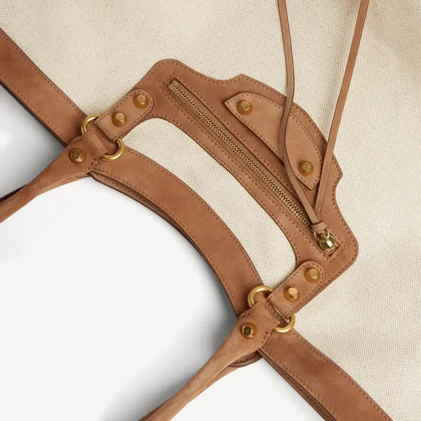 Women’s le city beach tote bag medium in beige/camel Women’s le city beach tote bag medium in beige/camel