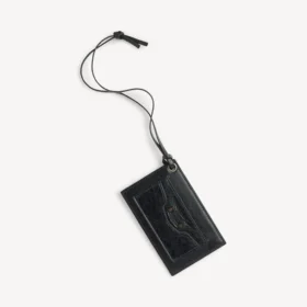 Women’s le city charm card case mirror in black