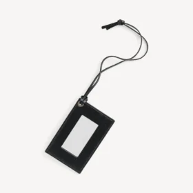 Women’s le city charm card case mirror in black