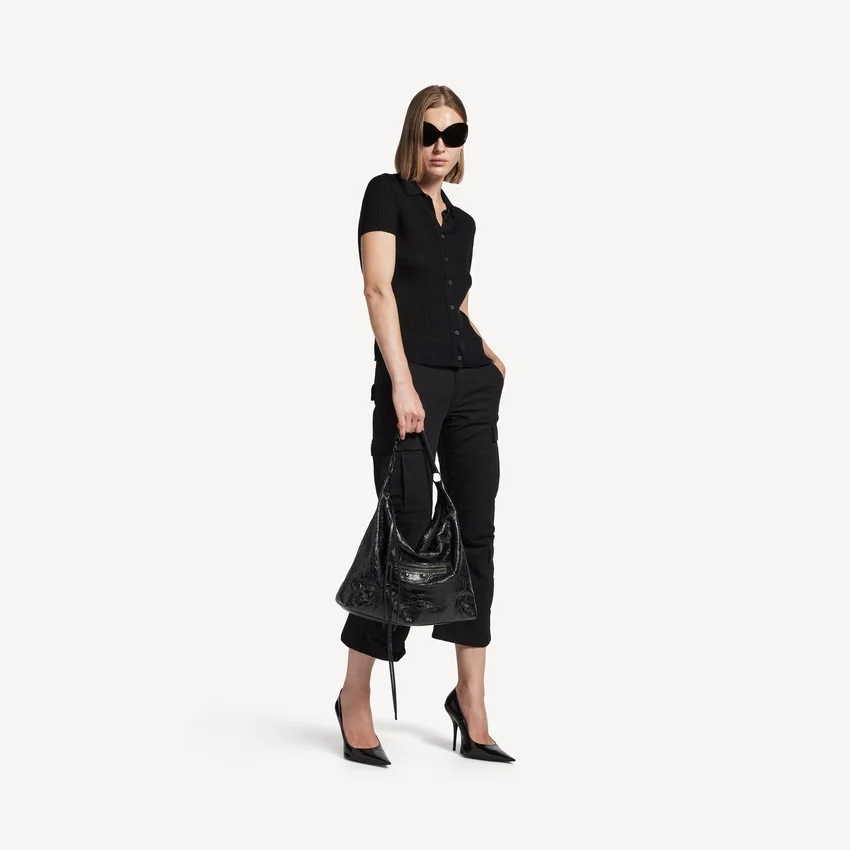 Women’s le city hobo bag medium in black Women’s le city hobo bag medium in black