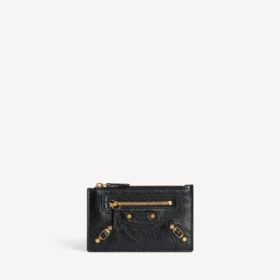 Women’s le city long coin and card holder in black