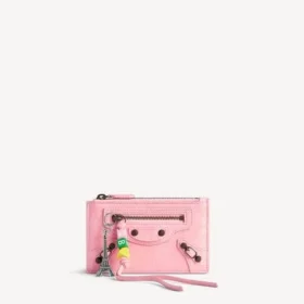 Women’s le city long coin and card holder in vintage pink