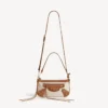 Women’s le city pouch on strap in beige/camel Women’s le city pouch on strap in beige/camel