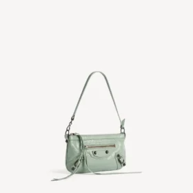 Women’s le city pouch on strap in heritage green