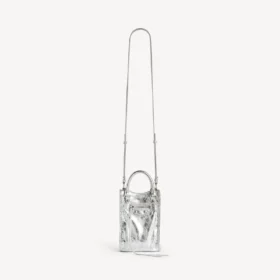 Women’s le city tote phone holder in silver