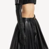 Women’s long gloves in black