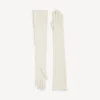 Women’s long gloves in porcelain