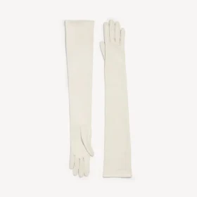 Women’s long gloves in porcelain