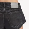 Women’s mini shorts in navy/black overdyed Women’s mini shorts in navy/black overdyed