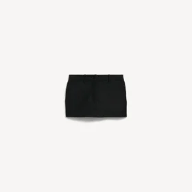 Women’s mini tailored skort in black