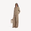 Women’s monogram pyjama pants in beige/black