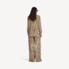 Women’s monogram shirt in beige/black