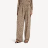 Women’s monogram pyjama pants in beige/black