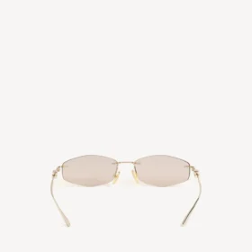 Women’s nano d-frame sunglasses in light gold
