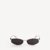 Women’s nano d-frame sunglasses in silver Women’s nano d-frame sunglasses in silver