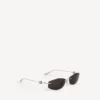 Women’s nano d-frame sunglasses in silver Women’s nano d-frame sunglasses in silver