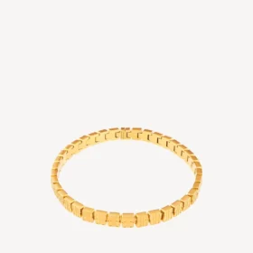 Women’s nano mini link choker in shiny gold