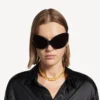 Women’s nano mini link choker in shiny gold