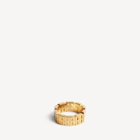 Women’s nano mini link ring in shiny gold