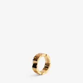 Women’s nano mini link ring in shiny gold