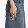 Women’s nano mini link ring in shiny gold