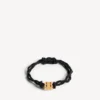 Women’s nano ribbon bb bracelet in black/shiny gold