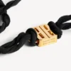 Women’s nano ribbon bb choker in black/shiny gold