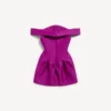 Women’s off-shoulder mini dress in purple Women’s off-shoulder mini dress in purple