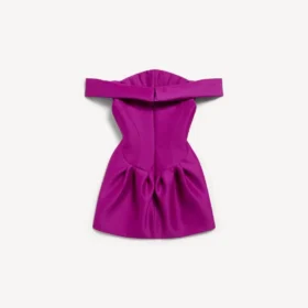 Women’s off-shoulder mini dress in purple Women’s off-shoulder mini dress in purple