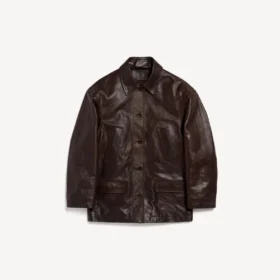 Women’s oversized carcoat in coffee