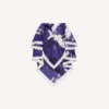 Women’s paintbrush cape top in blue