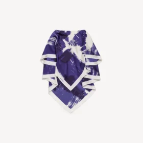 Women’s paintbrush cape top in blue