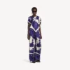 Women’s paintbrush pyjama pants in blue