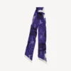 Women’s paintbrush twilly scarf in blue