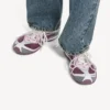 Women’s radar gradient lines sneaker in purple/grey/pink/white
